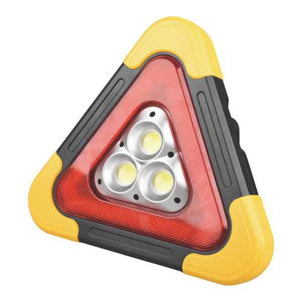AVISAR LED trójkąt ostrzegawczy, 450 lm, 2000 mAh, IP44