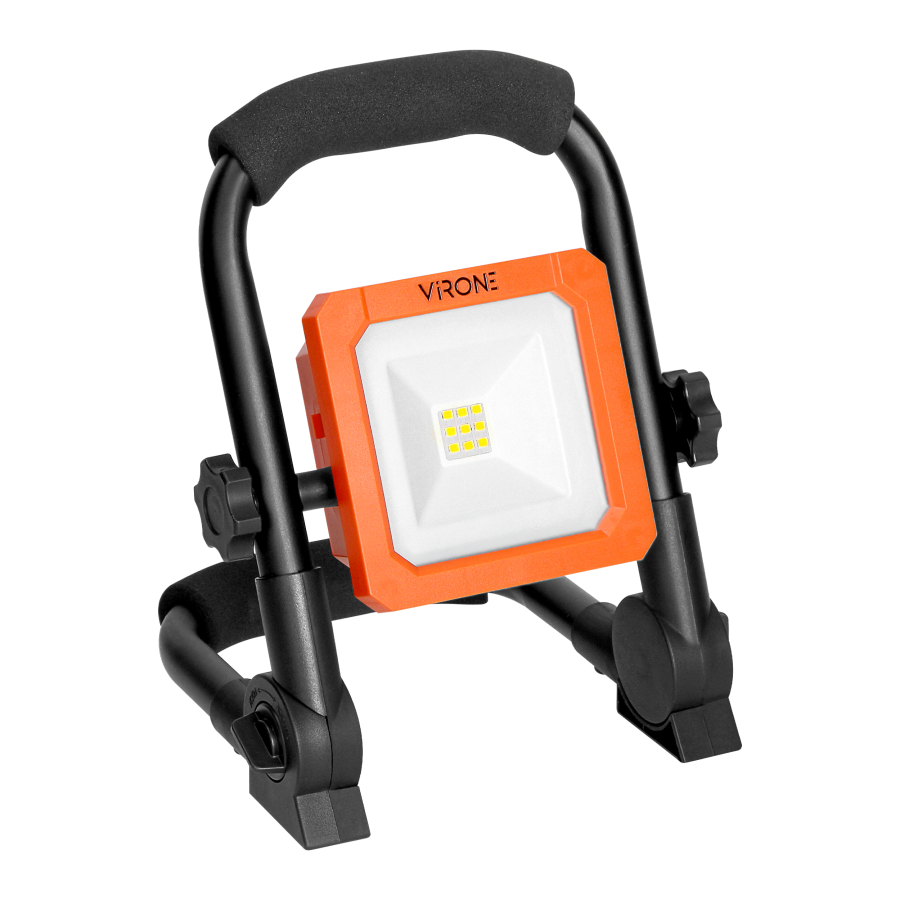 NOVA LED FOLD rechargeable work floodlight, 9 W, 700 lm, IP54, 4000 K, 1800 mAh, foldable