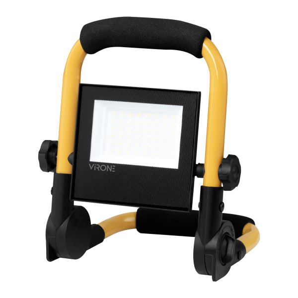 REGULUS LED work floodlight on tripod, 30 W, 2400 lm, IP65, 4000 K, foldable