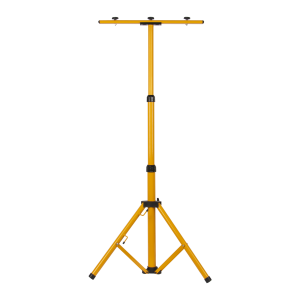 Double tripod fo LED floodlights, yellow