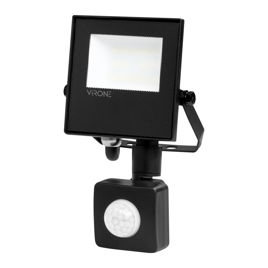 NIVALIS LED floodlight with PIR motion sensor 10 W, 800 lm, IP44, 4000 K