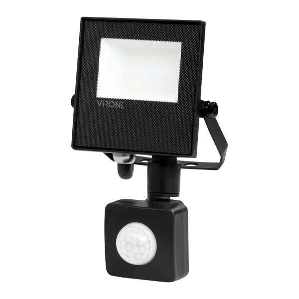 NIVALIS LED floodlight with PIR motion sensor 10 W, 800 lm, IP44, 4000 K