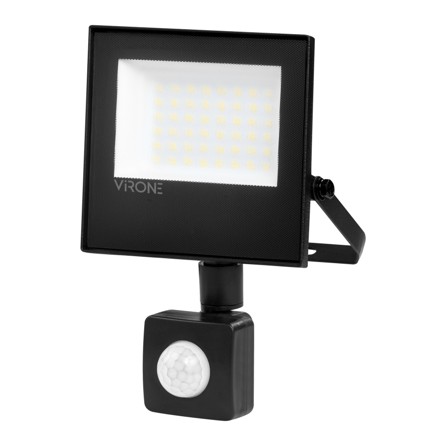 NIVALIS LED floodlight with PIR motion sensor 30 W, 2400 lm, IP44, 4000 K