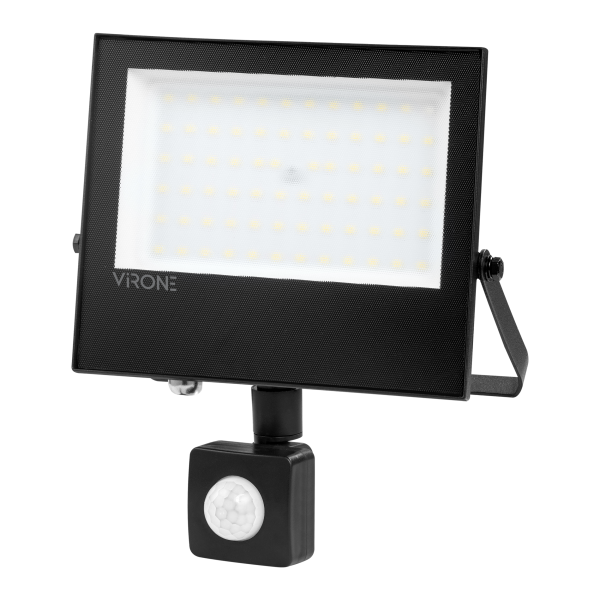 NIVALIS LED floodlight with PIR motion sensor 50 W, 4000 lm, IP44, 4000 K