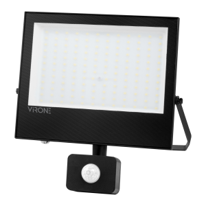 NIVALIS LED floodlight with PIR motion sensor 100 W, 8000 lm, IP44, 4000 K