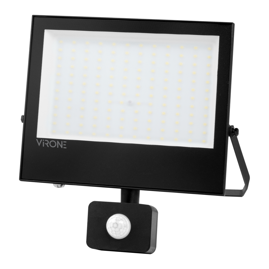 NIVALIS LED floodlight with PIR motion sensor 100 W, 8000 lm, IP44, 4000 K