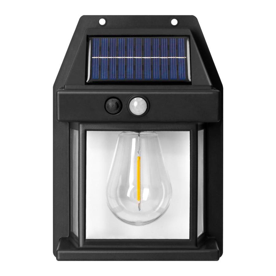 TORO LED Solar wall lamp with motion sensor, 100 lm, IP42, 3000 K, 800 mAh