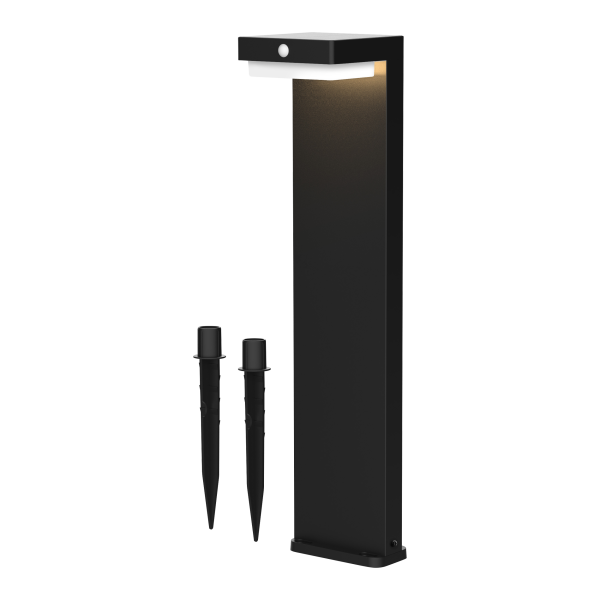 WILLOW LED Solar bollard with motion sensor, 4.5 W, 400 lm, IP44, 4000 K, 2000 mAh