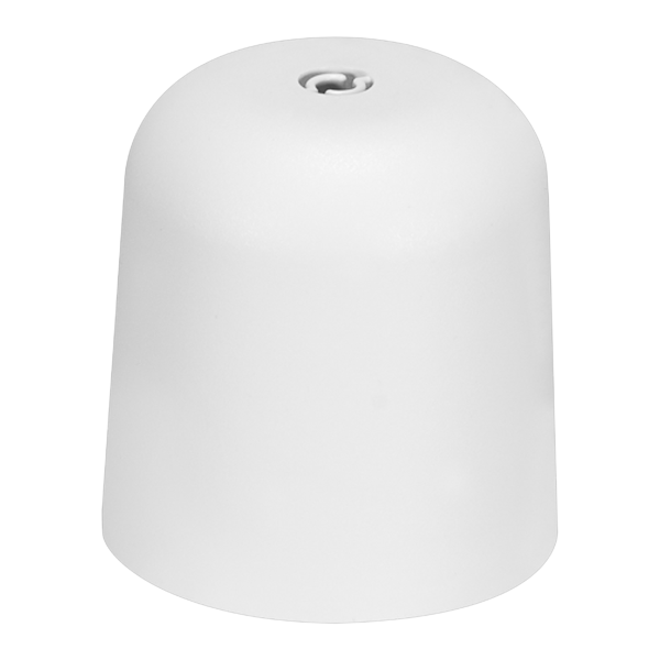Ceiling canopy for pendant light, cup-shaped, white
