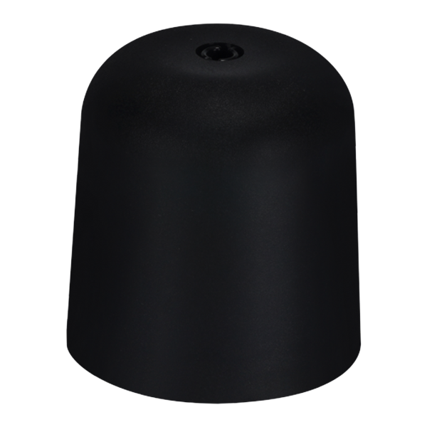 Ceiling canopy for pendant light, cup-shaped, black
