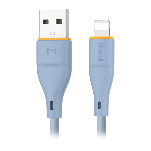 Kabel USB-A - Lightning Miccell VQ-D06, 2,4A, 1m, niebieski