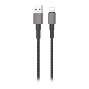 USB-A to Lightning cable Miccell VQ-D34, 2.4A, 1.2m, black