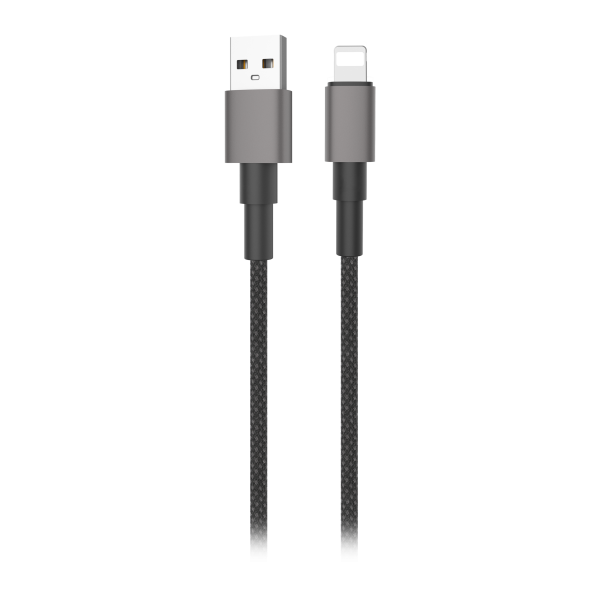 USB-A to Lightning cable Miccell VQ-D34, 2.4A, 1.2m, black