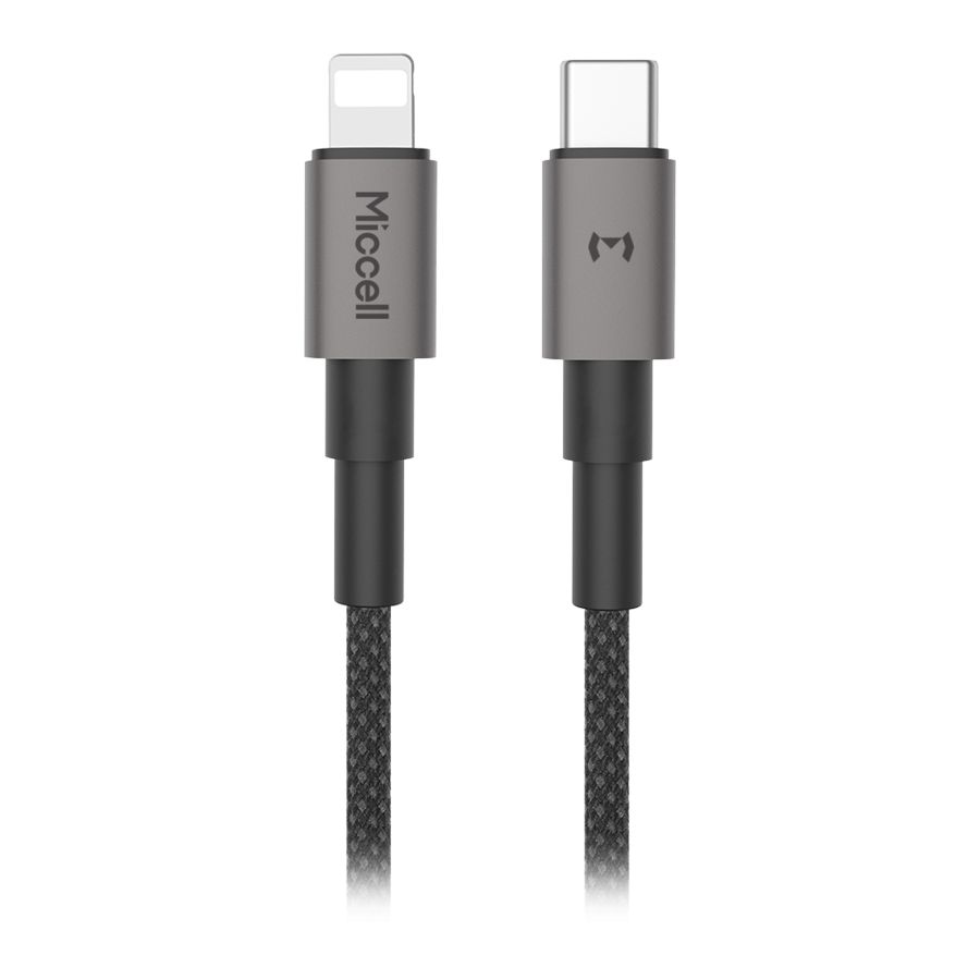 USB-C to Lightning cable Miccell VQ-D34, 30W, 1.2m, black
