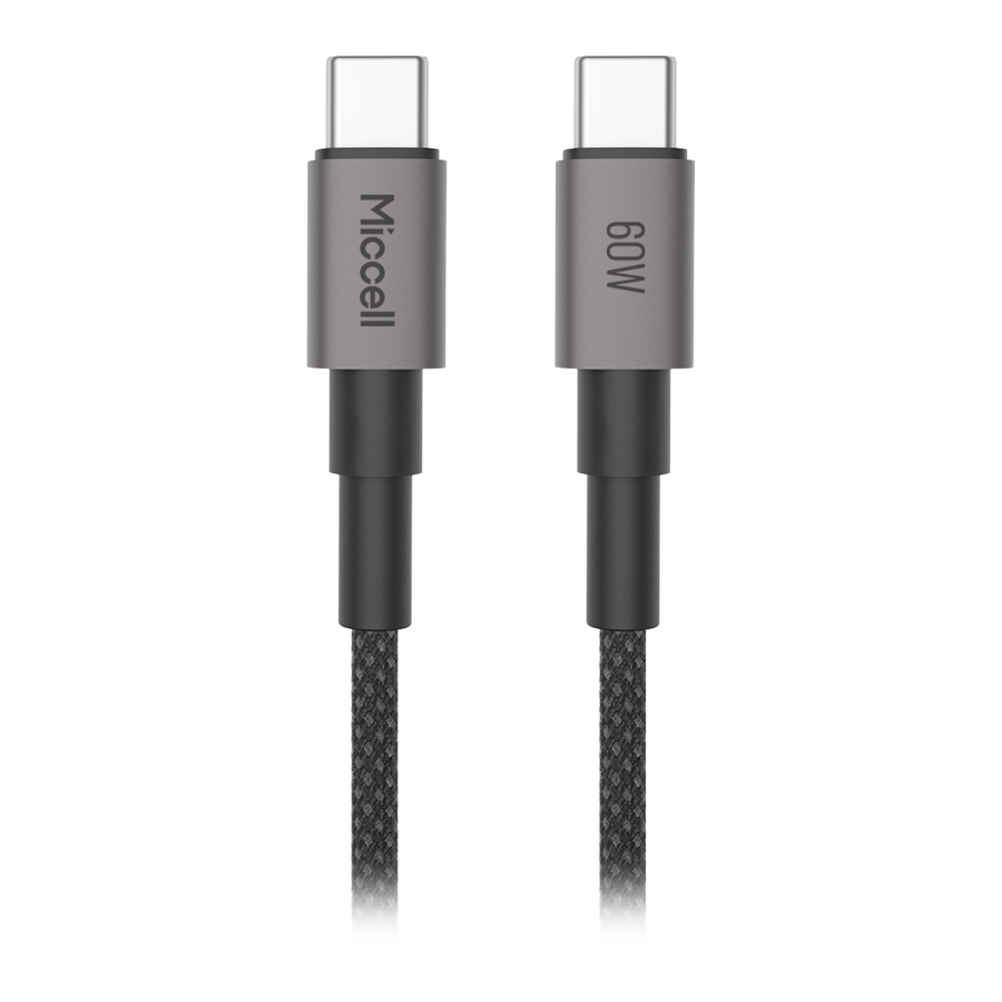 USB-C to USB-C cable Miccell VQ-D34, 60W, 1.2m, black
