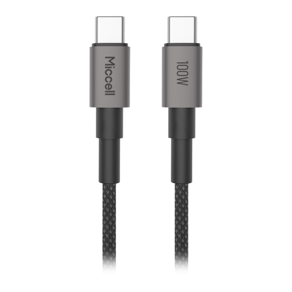 USB-C to USB-C cable Miccell VQ-D34, 100W, 1.2m, black