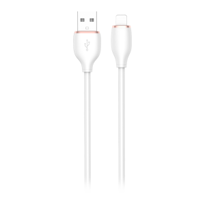 USB-A to Lightning cable Miccell VQ-D09, 3A, 1.5m, white