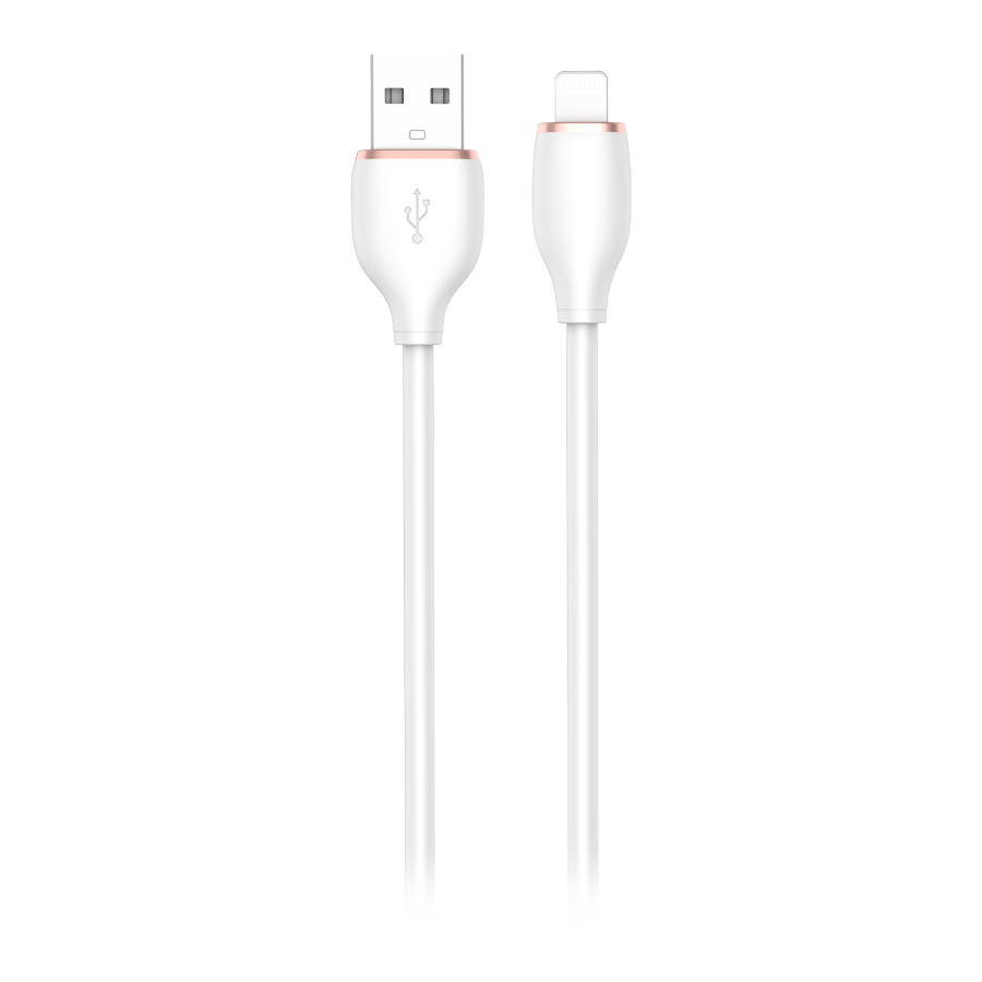 USB-A to Lightning cable Miccell VQ-D09, 3A, 1.5m, white