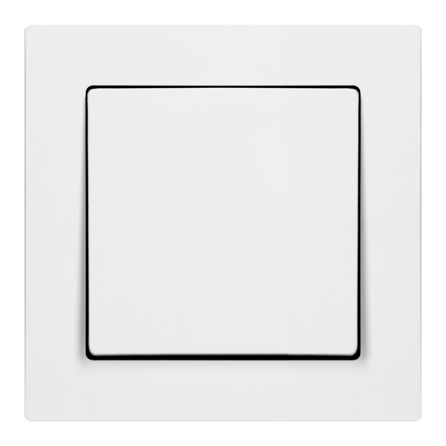 Surface-mounted single-pole switch Malta, 10 A, 250 V, WNT-1M, white