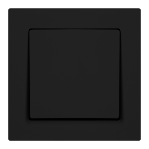 Surface-mounted single-pole switch Malta, 10 A, 250 V, WNT-1M, matt black